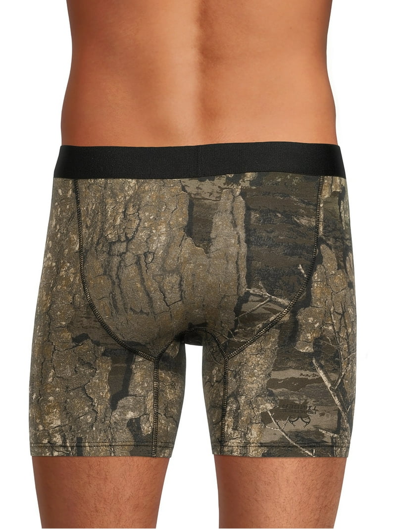 Realtree 3-Pack Adult Mens Cotton Stretch Boxer Briefs, Sizes S-XL