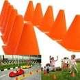 thumbnail image 5 of Plastic Traffic Cones - 12 Pack of 7” Construction Theme Party Sports Activity for Kids, 5 of 6