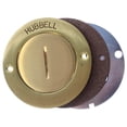 thumbnail image 3 of Hubbell S88 Compact Short Strap Series Brass Cover with 2 1/8 Threaded opening, 3 of 3