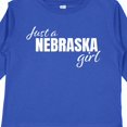 thumbnail image 4 of Inktastic Just a Nebraska Girl Born and Raised Girls Long Sleeve Toddler T-Shirt, 4 of 5