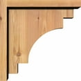 thumbnail image 3 of 5 1/2"W x 12"D x 12"H Mediterranean Smooth Corbel w/Backplate, Western Red Cedar, 3 of 9
