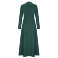 thumbnail image 5 of Xdegoge Long Sleeve Button Front Maxi Dress for Women, High Waist Pockets Patchwork Boho Dresses, 5 of 6