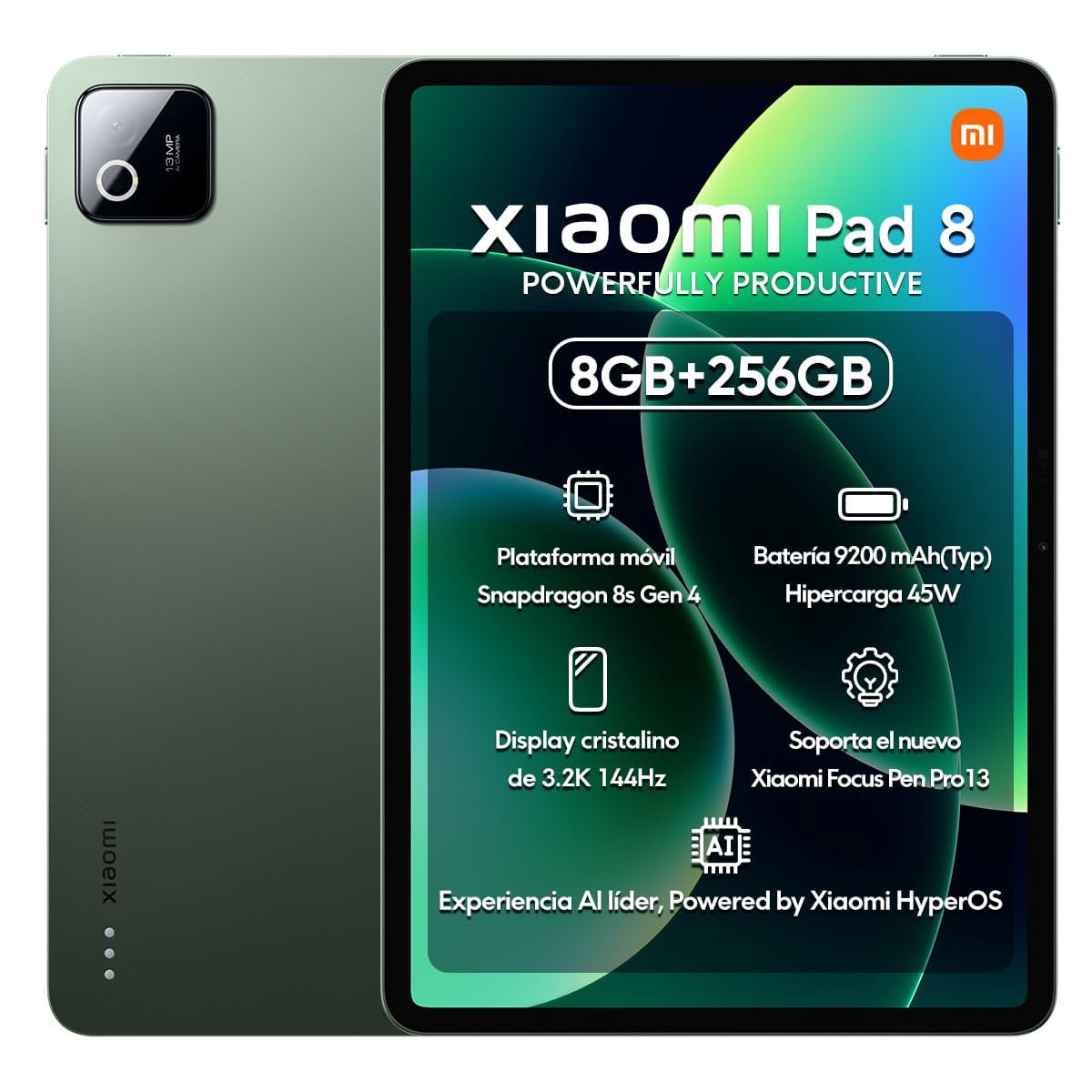 Xiaomi Pad 7 8GB/256GB green 国内版 Xiaomi, Pad 7 Ai WiFi, 2410CRP4CG, 256GB + 8GB Green - Walmart.com