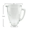thumbnail image 2 of 6 cup glass jar replacement for Oster blenders, compatible with standard models, includes 6 fin blade, lid, bottom cap, and gasket, black, 2 of 6