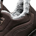 thumbnail image 2 of Fur Lined Snow Boots Fashion Winter Boots Men Casual Sports Shoes (Coffee 39), 2 of 9