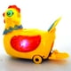thumbnail image 1 of Juguete eléctrico para poner huevos de gallina para niños, juguete para caminar con luz colorida y música, juguetes interactivos, 1 of 7