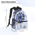 thumbnail image 4 of Wukai Turtle with Blue Stones Versatile Backpack:Spacious,Organized,Comfortable,Ideal for Travel and Everyday Use with Multiple Pockets and Padded Straps, 4 of 8