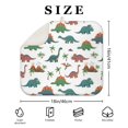thumbnail image 4 of White Cartoon Dinosaurs Volcanoes Pattern Dish Drying Mat for Kitchen 1 Pack, Ultra Absorbent Microfiber Dishes Drainer Mats,16"x18", 4 of 6