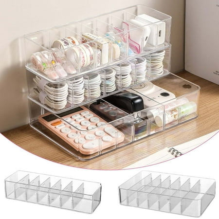 Large Capacity Cable Organizer Box for Phone Chargers, Power Cords & Electronics - 27.2" Storage Case with Lid, Compartments for Tablets & Phones - Desktop Clutter Solution