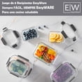 thumbnail image 2 of EasyWare - Juego de 32 Piezas - 16 RECIPIENTES de VIDRIO GRUESO para alimentos I CONTENEDORES HERM&Eacute;TICOS I A prueba de fugas I BPA FREE I Cierra F&aacute;cil I Cocina, Refrigerador, Con, 2 of 6