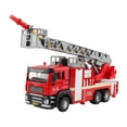 thumbnail image 1 of Camión de bomberos de juguete, juguete de fundición a presión, educativo, control, coleccionable, escalera de bombero. Camión con escalera 053, 1 of 9