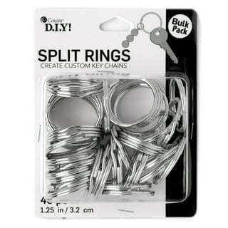 Uxcell 25mm Jump Rings, 100 Pack Metal O Ring Open Jump Rings for Jewelry  Making Keychains, White 