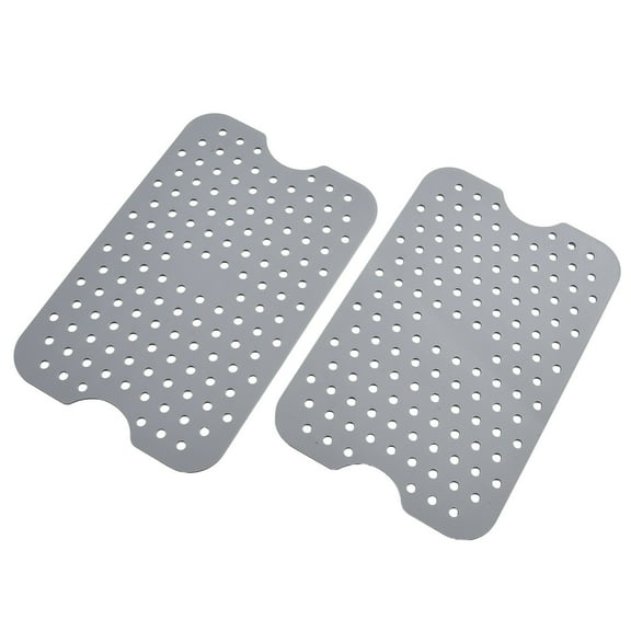 2X Air Fryer Mat For Ninja-For Foodi Dual Air Fryer Reusable Accessories Gray YIWEI