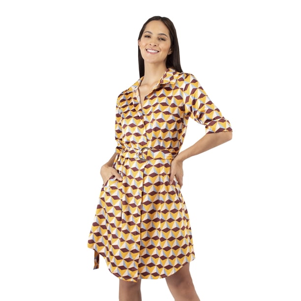 Vestido camisero Retro AMAD Casual para mujer Talla M