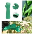 thumbnail image 4 of HANDLANDY Women Cowhide Thorn Proof Gardening Gloves, Long Gauntlet Heavy Duty Garden Gloves, Large, Green, 4 of 6