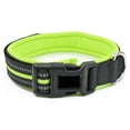 thumbnail image 2 of Walbest Reflective Dog Collar with Safety Locking Buckle, Adjustable Polyester Pet Collars for Puppy Small Medium Large Dogs (Green, L), 2 of 7