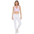 thumbnail image 4 of Lady's Seamless Rib V-Neckline Tank Top, Lavender, SM, 4 of 5