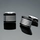 thumbnail image 5 of 2 piezas de gemelos de rayas cuadras delicado negocio francés patrón de lujo elegante resistente gemelo camisa bo graduación hombres Raya ptea negra Macarena Gemelos Camisa Cuadrados, 5 of 5