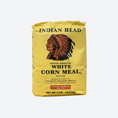 Indian Head Old Fashioned Stone Ground White Corn Meal 5 LB