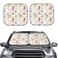 thumbnail image 2 of Balery 2 Piece Cute Little Animals Car Windshield Sun Shade|Foldable Front Windshield Shade for Car Front Window for Most Sedans SUV Truck-Large, 2 of 7