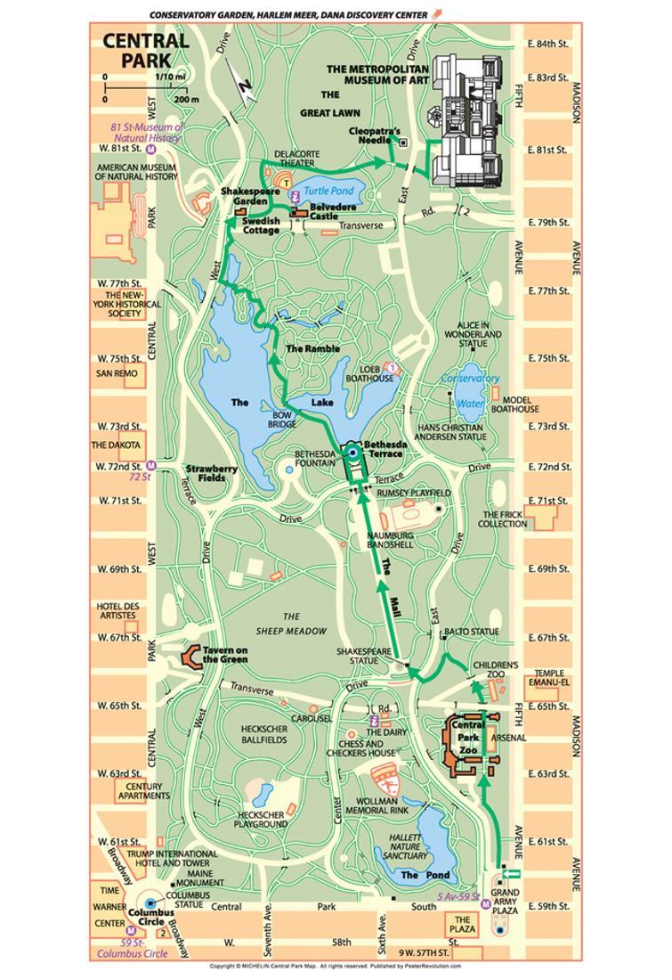 Detailed Central Park Map