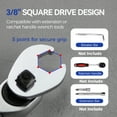 thumbnail image 4 of 3/8" Drive Flare Nut Crowfoot Wrench Set, 10 Piece Cr-V Steel + Ni-Cr Plating 5 Point Grip Flare Nut Crow Foot Tool Set, Metric 10-19mm Crows Feet Wrench Set with Storage Pouch for Home Car Repair, 4 of 7