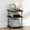 Black, variant on Furinno TURN-N-TUBE 3-Tier Open Shelves Nightstand Side Table French Oak