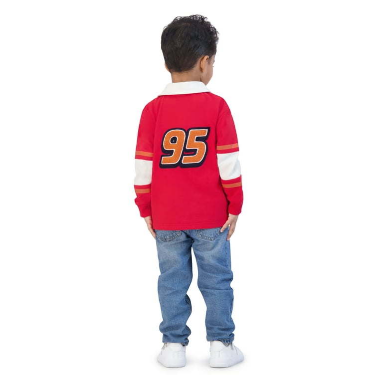 Long sleeve polo shirts toddler boy discount