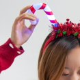 thumbnail image 2 of Diadema de bastones de caramelo navideños con luz LED, diadema con luces navideñas, accesorio para disfraz de cosplay para fiesta navideña, 2 of 4