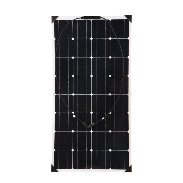 Flexible Solar Panels 18V 100W High Quality Car Solar Panel Monocrystalline Silicon With Junction Box Waterproof IP65 For RV