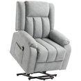 thumbnail image 1 of HOMCOM Fauteuil Inclinable Électrique, Fauteuil Inclinable avec Télécommande, Gris Clair, 1 of 10