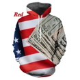 thumbnail image 3 of Sudadera con capucha con estampado 3D de dólar divertido para hombre y mujer, sudadera con capucha gráfica informal personalizada, sudadera holgada de gran tamaño para hombre, 3 of 5