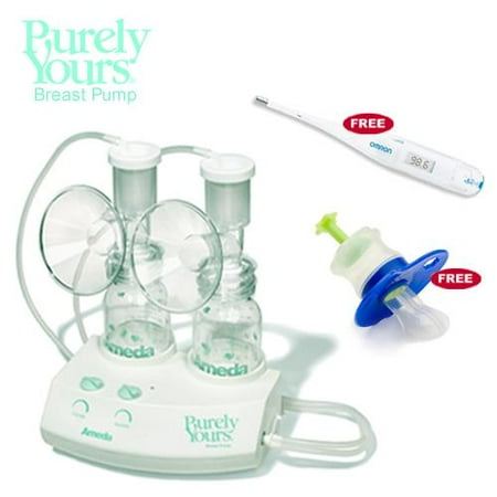 Ameda 17070KIT3 Purely Yours Breastpump Combo 3 with Free Omron Digital Thermo