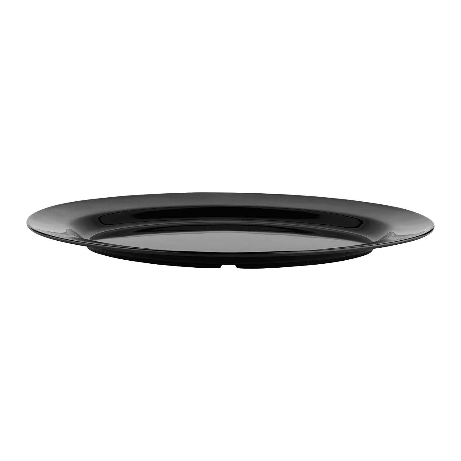 G.E.T. Melamine Plastic Oval Serving / Dinner Platter, 21" x 15", Black