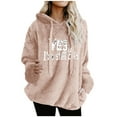 thumbnail image 2 of Karight Yes I'm Still Cold Sweatshirt Women Fuzzy Fleece Pullover Winter Warm Crewneck Sweaters Fur Faux Fluffy Coat Outwear, 2 of 6