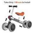 thumbnail image 6 of Wdmiya Baby Balance Bike 1 Year Old, Toddler Bike For Boy Girl Birthday Gift, 1-3 Years Toddler First Bike With No Pedal & Silence Wheels, Ride On Toy Gifts, Grey Rocket, 6 of 7