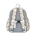 thumbnail image 3 of Cartoon Pug and Heart Backpack for School,Cute School Bag,Schoolbag with Adjustable Shoulder Straps & Padded Back,13.4"x11"x4.7", 3 of 6