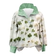 thumbnail image 1 of Eres Más Que una Camisa de Puntuación de Prueba Impresa de Moda de Manga Larga con Cuello de Botón a Rayas de Color Bloqueado para Mujeres, 1 of 7