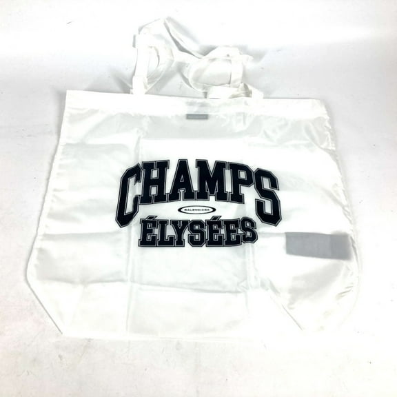 Pre-Owned BALENCIAGA Eco Bag Tote Shoulder Nylon Men's Women's White