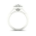 thumbnail image 3 of 1/4Ct TDW Diamond 10k White Gold Cluster Engagement Ring, 3 of 4