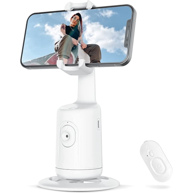 Artefacto de seguimiento de teléfono móvil con seguimiento facial Rotación de 360 grados Seguimiento completamente automático Grabación de video con movimiento horizontal y vertical