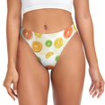 thumbnail image 1 of Fotbe Colorful Lemons Tanga Sin Costuras para Mujer con Estampado – Panties Invisibles, Transpirables y Cómodos para Uso Diario-Small, 1 of 6