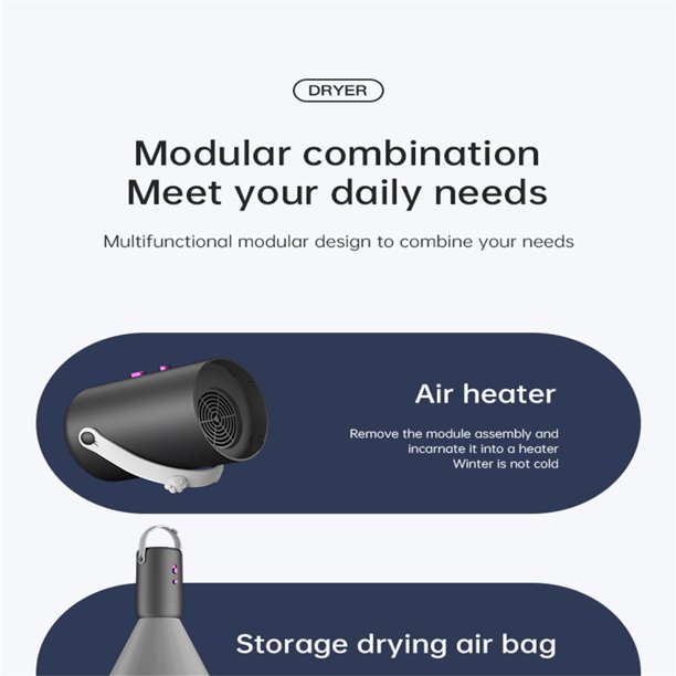 Portable Clothes Dryer Mini 110V Multifunctional 400W Travel Mini
