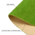 thumbnail image 4 of Artificial Model Grass Mat 3" x 10" Light Green Realistic Fake Turf for Model Garden Decoration Sand Table 4pcs, 4 of 5
