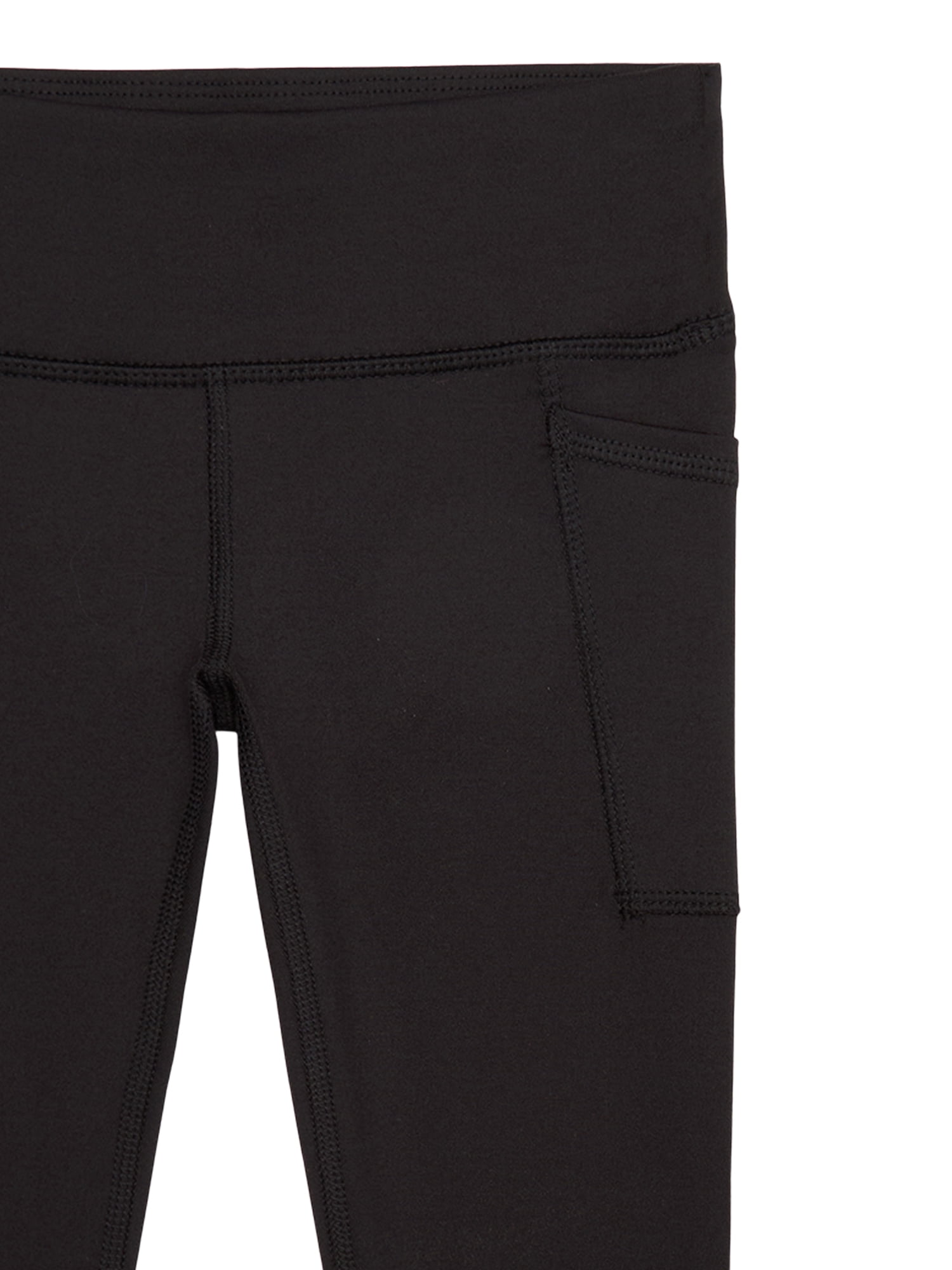 Athletic Works Girls Active Leggings with UPF 30, 2-Pack, Sizes 4-18 & Plus