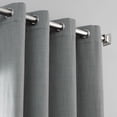thumbnail image 2 of Half Price Drapes Pebble Grey Grommet Italian Faux Linen Hotel Blackout Curtains(1 Panel),50W X 108L, 2 of 5