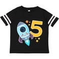 thumbnail image 3 of Inktastic Rocket Space Ship Happy Fifth Birthday Boys or Girls Toddler T-Shirt, 3 of 5