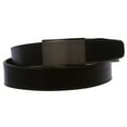 thumbnail image 2 of Men's Plain Leather Slide Dress Belt with Automatic Buckle, 2 of 5