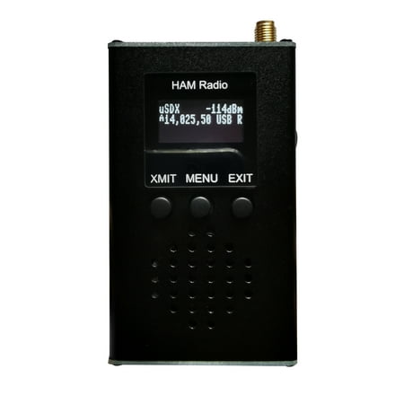 

CACAGOO 0.5MHz~30MHz uSDX Handheld Portable Transceivers CW AM SSB Tri-Band Mini Amateur Shortwave Transceivers 15 20 40M QRP Transceivers