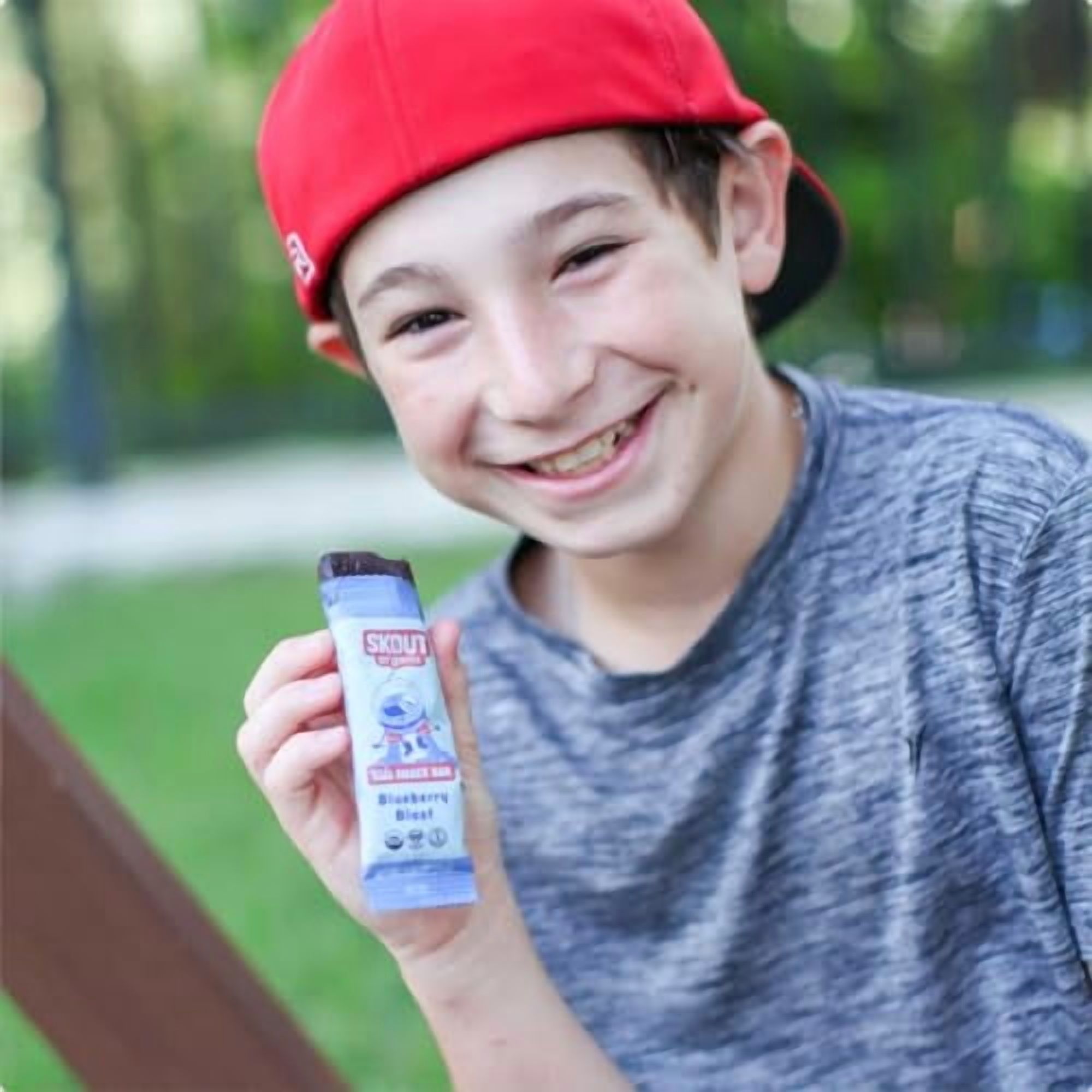 Skout Organic Blueberry Blast Real Kids Snack Bars (18 Pack) | Kids Snack Bars | No Refined Sugar | Vegan | Gluten, Dairy, Peanut, Tree Nut & Soy Free